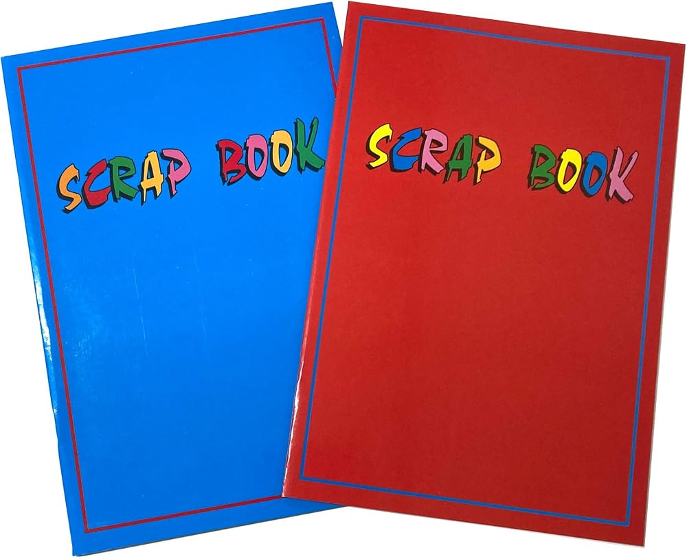 Scrapbooks Value Set of 2 by Scrapbooks A4 Red Blue Pages 32