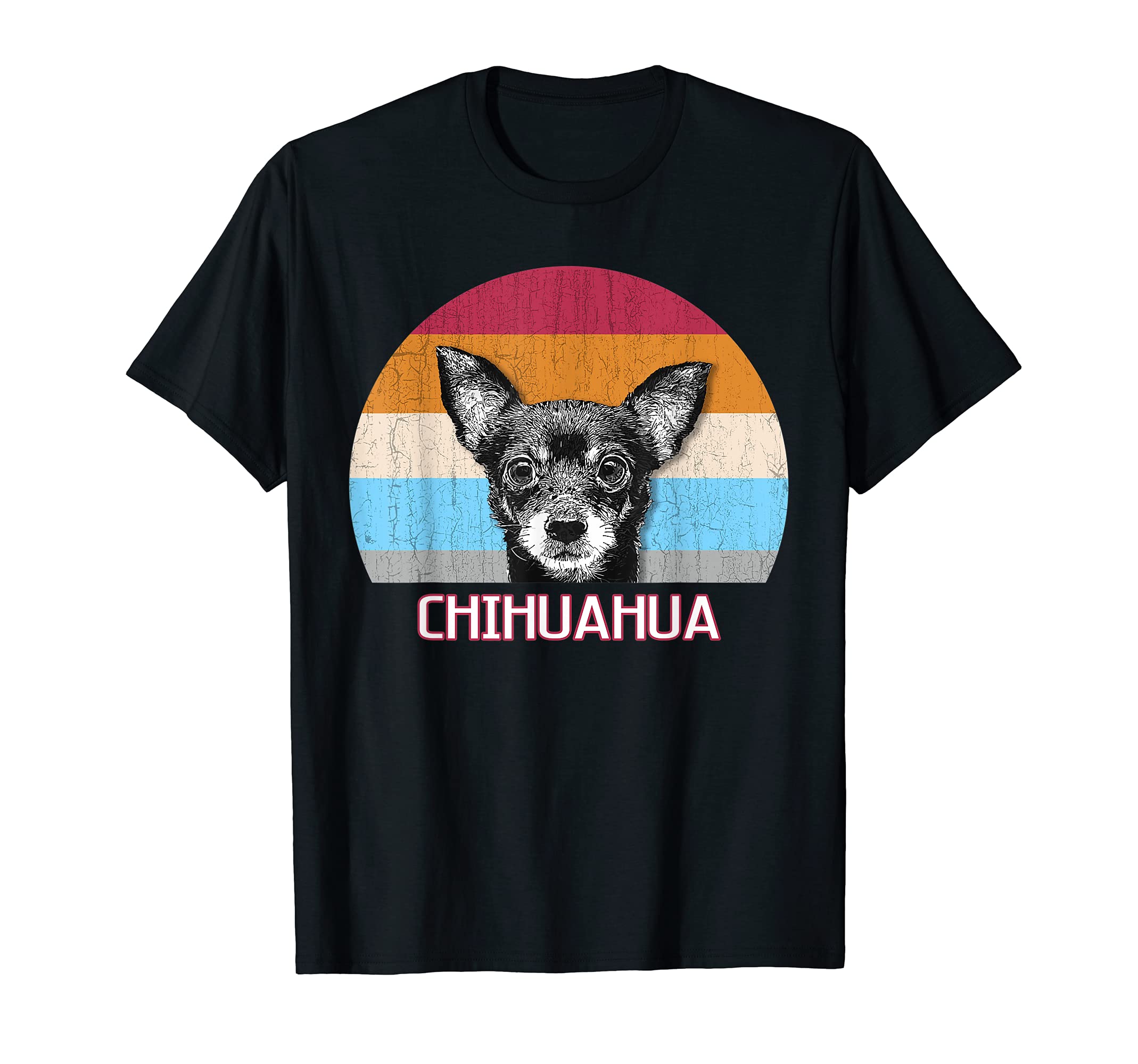 Chihuahua Dog Lover Owner Retro Vintage Distressed dog T-Shirt