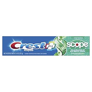 Crest + Scope Complete Whitening Toothpaste, Minty Fresh, 5.4 oz
