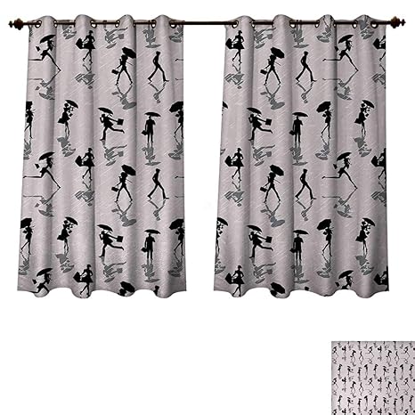 Amazon Com Anzhouqux Modern Blackout Curtains Panels For Bedroom