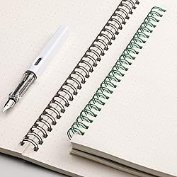 EMSHOI Dotted Journal Spiral Notebook 7.48" x