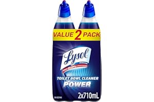 Lysol® Disinfectant Toilet Bowl Cleaner Power, (2 x 710 mL) = 1.42 L, Pack of 2, Cleaning, Disinfecting, and Stain Removal