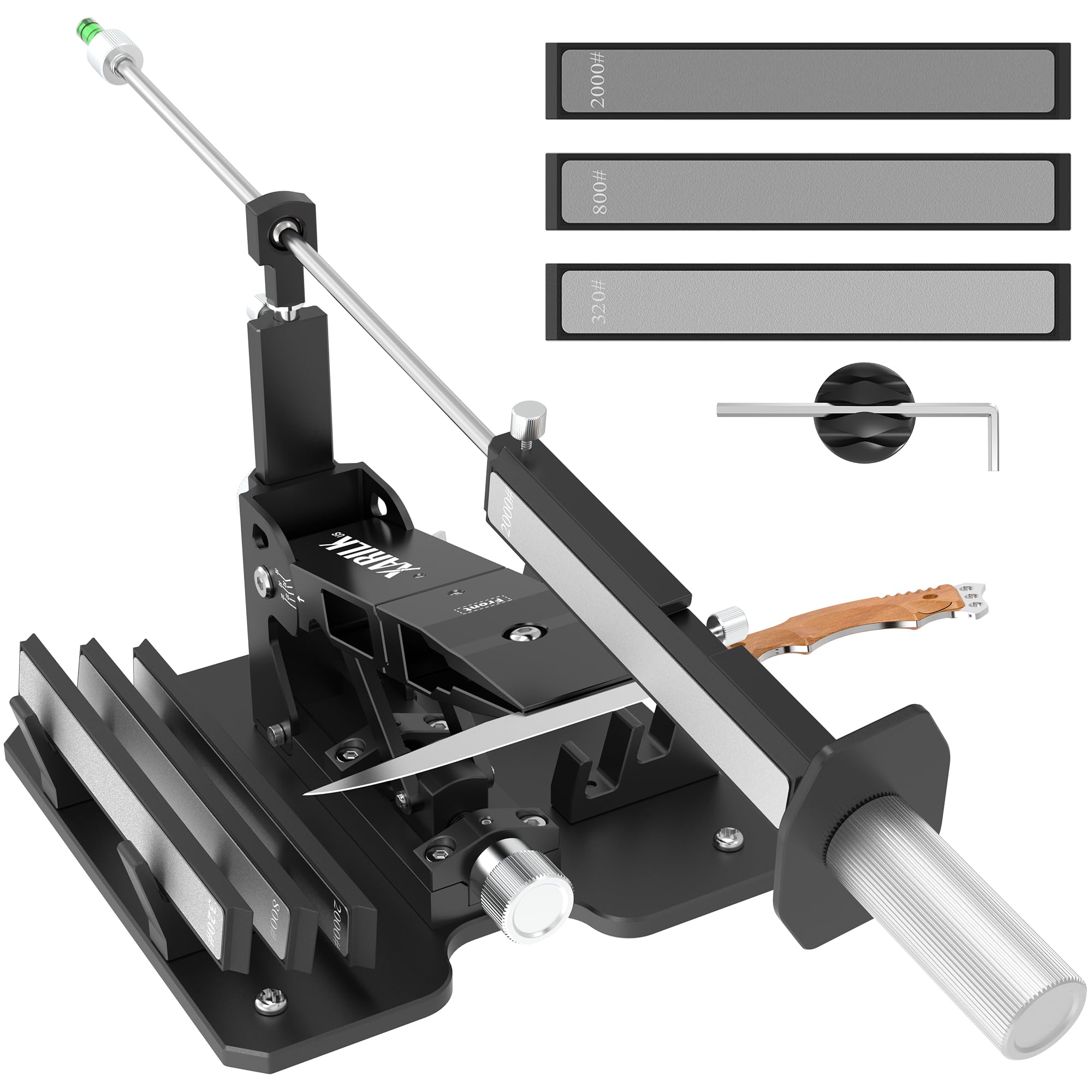 Photo 1 of Upgraded XARILK Professional Knife Sharpening System GEN2, Heavy-duty | Aluminum Precision Knife Sharpener Tool & Sharpening Kit W/Diamonds (320# 800# 2000#)