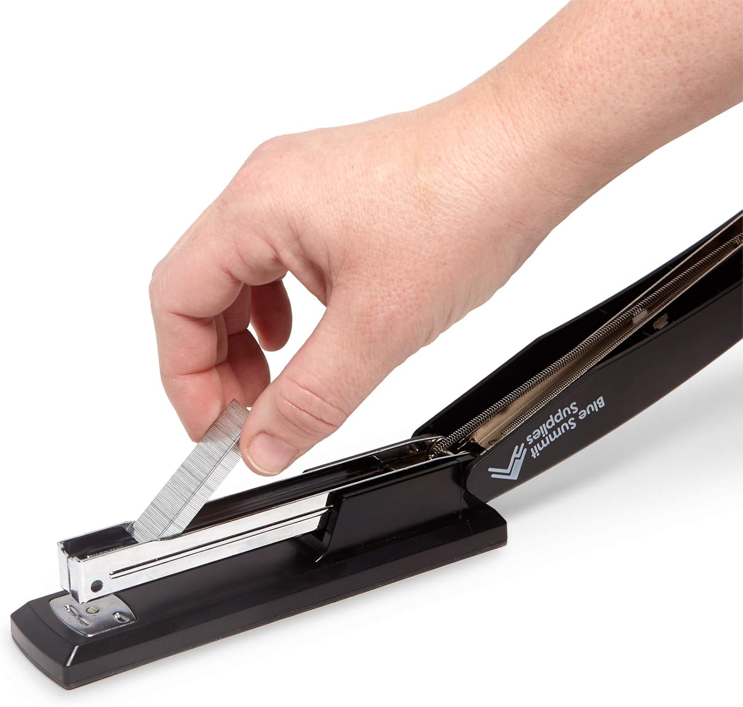 Blue Summit Supplies Standard Stapler Set, Black Plastic 3 Pack, Full Size, Regular Desktop Staplers for Office, Home, or School Use, Includes Staple Remover and 6000 Staples : Office Products