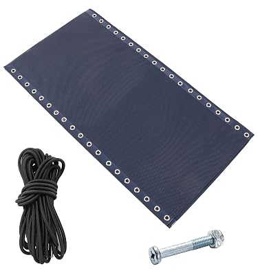 17" 19" 21" Wide Zero Gravity Chair Replacement Fabric, Repair Cloth with 4 Gravity Chair Replacement Cord Screws Kit, Zero Gravity Chair Accessories for Sling Patio Lawn Lounge Chair, Blue