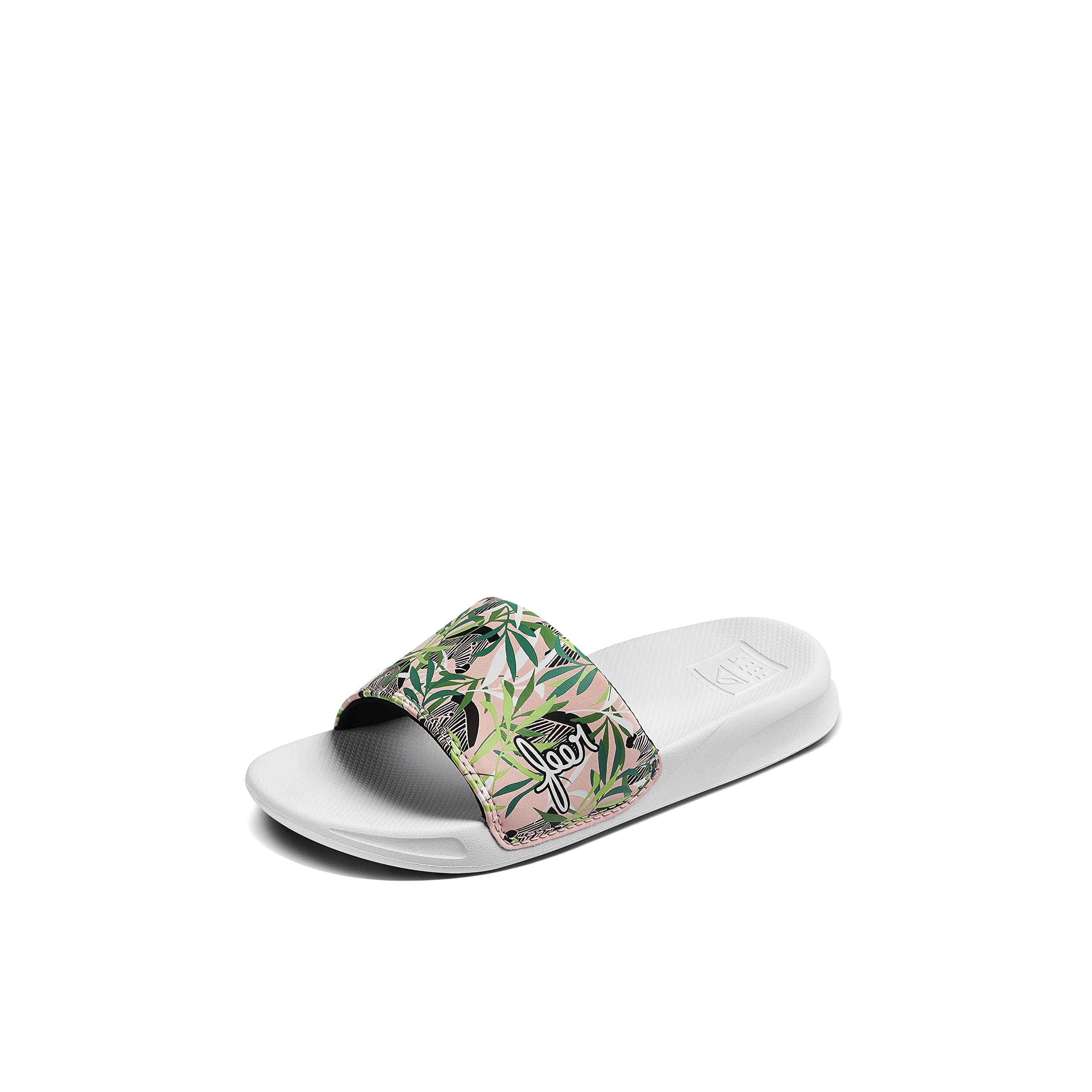 REEF Kids Girls Sandals, Kids One Slide, Zebra, 13