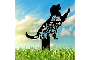 Personalized Dog Cat Memorial Stake Engraved Grave Stake, Custom Dog Cat Memorial Grave Marker Outdoor Memorial Plaque, Dog M