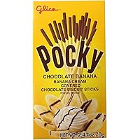 Pocky Cream Covered Biscuit Sticks 2.47 oz per Pack (Banana, 3 Pack)