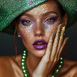 Mysense Purple Body Glitter Stick,Singer Concert