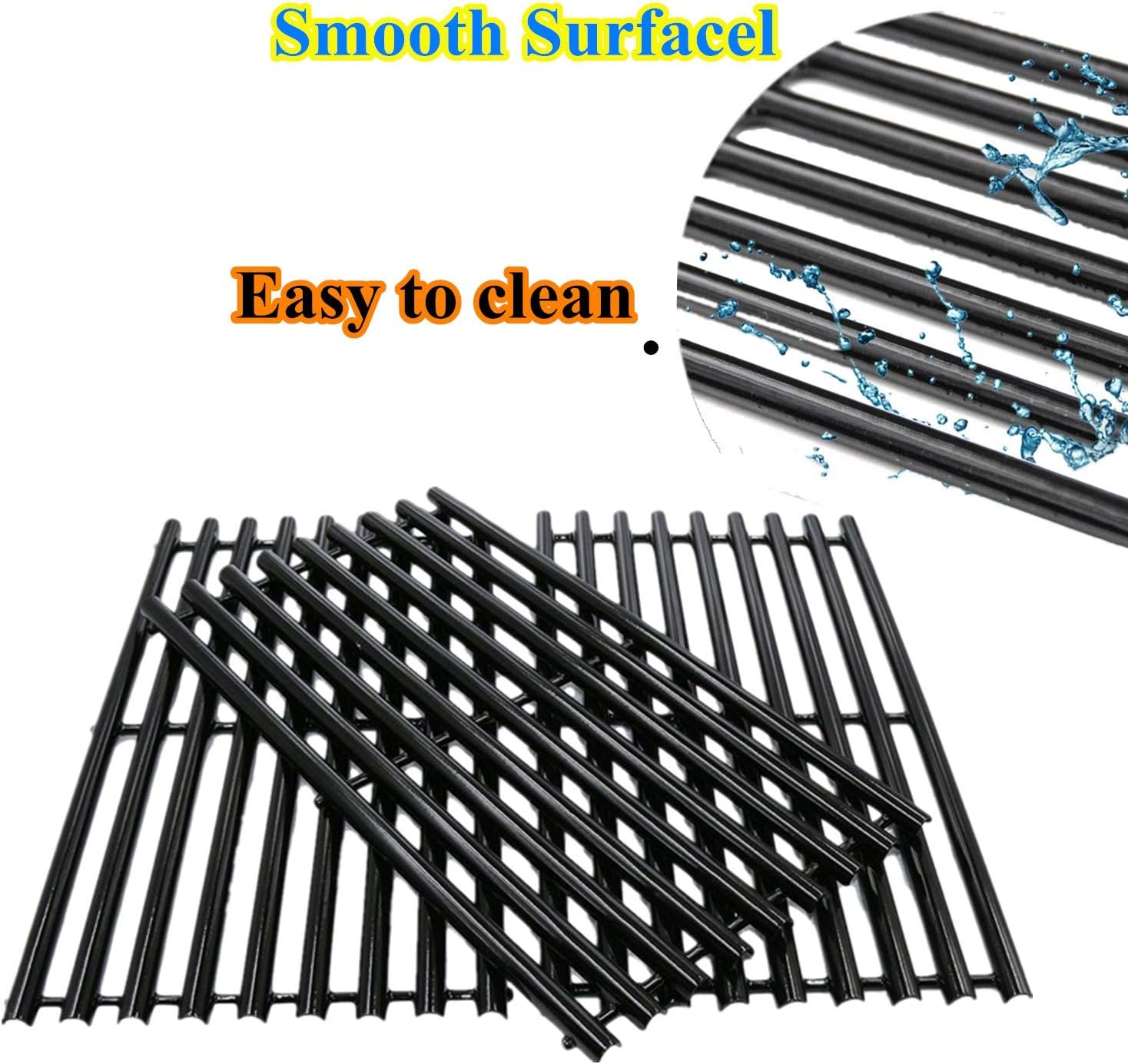 Cooking Grid Grate for Charbroil 463420507, 463420508, Kenmore 463420507, 461442513, Porcelain Enameled Grates Replacement Parts for Master Chef 85-3100-2, 85-3101-0 Gas Grill 16-7/8", 3 Pack : Garden & Outdoor