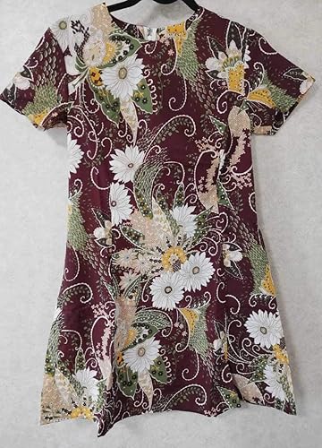 Amazon Co Jp 昭和 レトロ レトロシック ヴィンテージ 半袖 ワンピース 花柄 レディース ワンピース 春夏物 ホビー