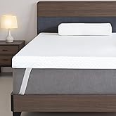Fvkind 3 Inch Gel Memory Foam Mattress Topper Twin Size, Cooling Mattress Topper for Back Pain Relief, High Density Pad with Removable Washable Cover and Straps for Bedroom, Dorm
