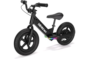 Hiboy Electric Balance Bike for Kids, 12-Inch Tires, 5.6/9 mph, Adjustable Seat, Up to 4.9 Miles, Electric Bike for Kids Ages 3–5