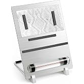 Otoolling 11 Pcs Cross Stitch Pattern Holder Set, Cross Stitch Supplies | Cross Stitch Accessories Include Metal Magnet Board Chart Knitting Pattern Holder 1 Magnifying Ruler 1 Bracket 8 Magnet Strip