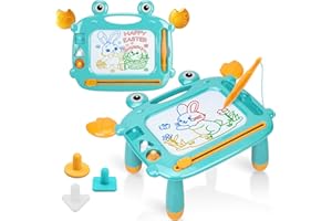 MERGUEZ Toddler Toys for Boys, Magnetic Drawing Board, BPA Free, Phthalates Free, PVC Free, Etch Sketch Toys for 3 4 5 Year Olds, Mess Free Magna Write Doodle, Easter Christmas Birthday Gift for Kids