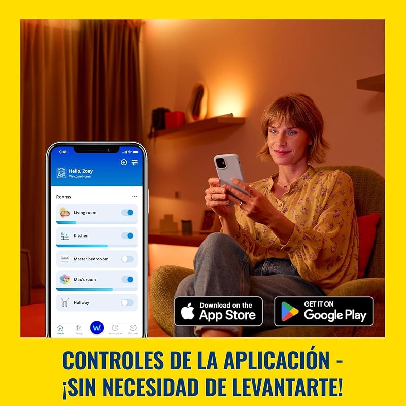 Ficha wifi inteligente, tipo F, 230 V, 50 Hz, Configuração Fácil, Certificada pela Matter, Controlos Inteligentes, Comandos de Voz, Funciona com Alexa, Google Home e Apple Home, Pack de 4