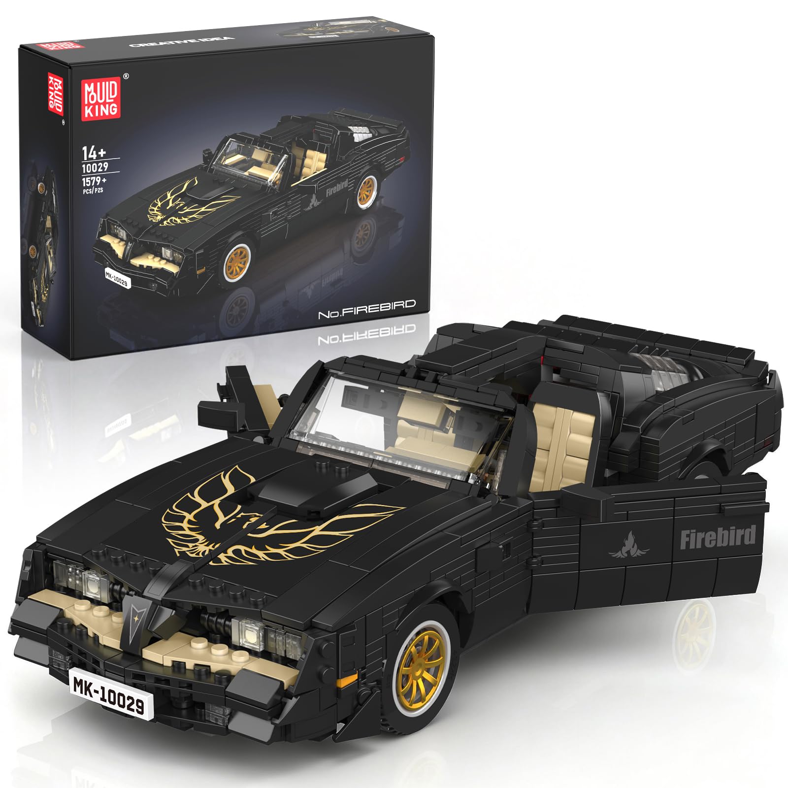Mould King Technik Spielzeugauto-Modellbausatz,10029 MOC Sportwagen Bauset,Rennwagen-Bauset für Jungen, Mädchen und Motorsport-Fans, Auto-Geschenk zum Sammeln(1557 Teile)