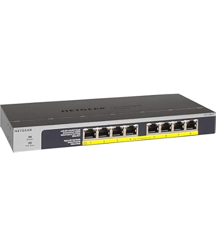 Amazon.com: NETGEAR 8-Port Gigabit Ethernet PoE Network Switch