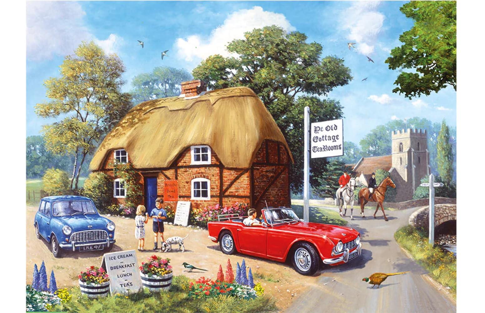Kevin Walsh Nostalgia A Stop for Tea 1000pc Jigsaw Puzzle