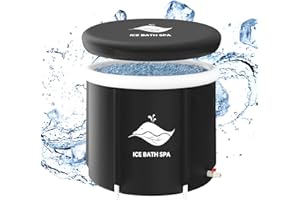 PLKO Ice Bath Tub for Athletes, Cold Plunge Tub 120 Gallons,Protable Freestanding Bathtub for Cold Water Therapy Training,Spa Bath,versatile indoor outdoor use