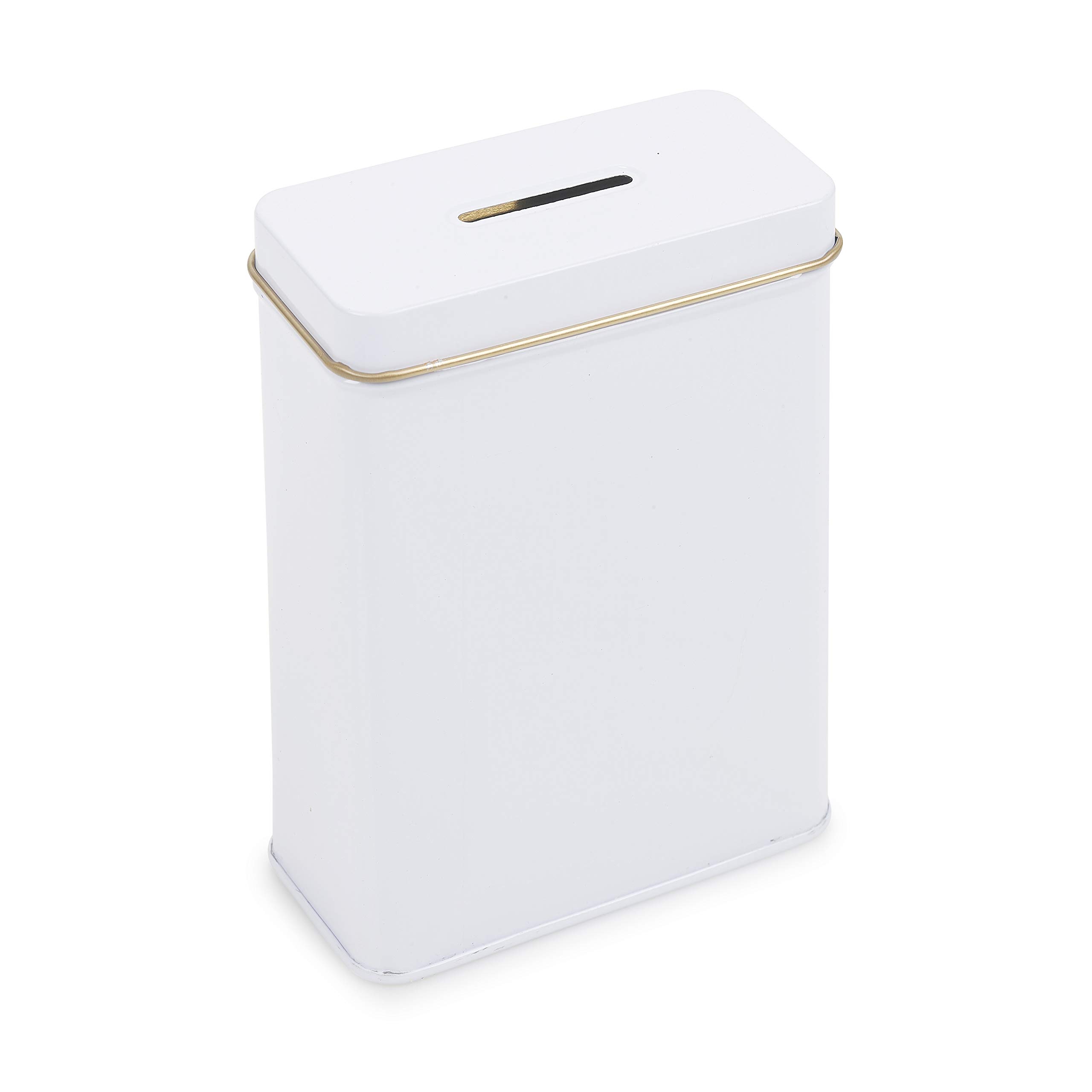 Tin Charity Box money box Collection Can Money Savings Box Piggy Bank Cash Can (Square) โ image 1