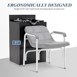BarberPub Shampoo Backwash Sink Station with