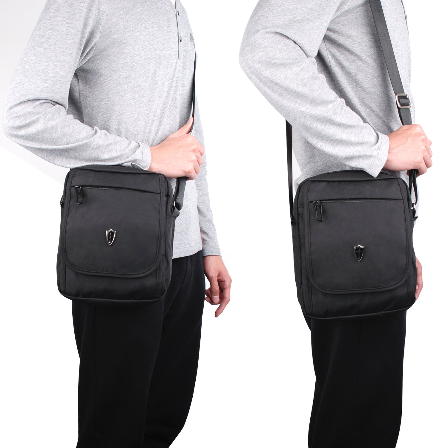 Victoriatourist V3002 Shoulder Bag Vertical Messenger Bag, Black on