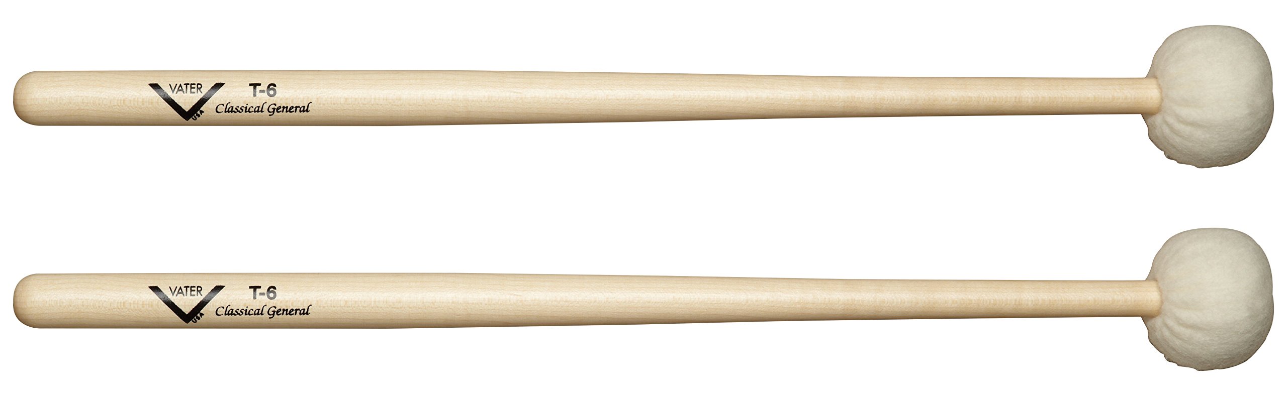 Vater Drumsticks T6 - Timpani Mallets - Tapered Shaft - General
