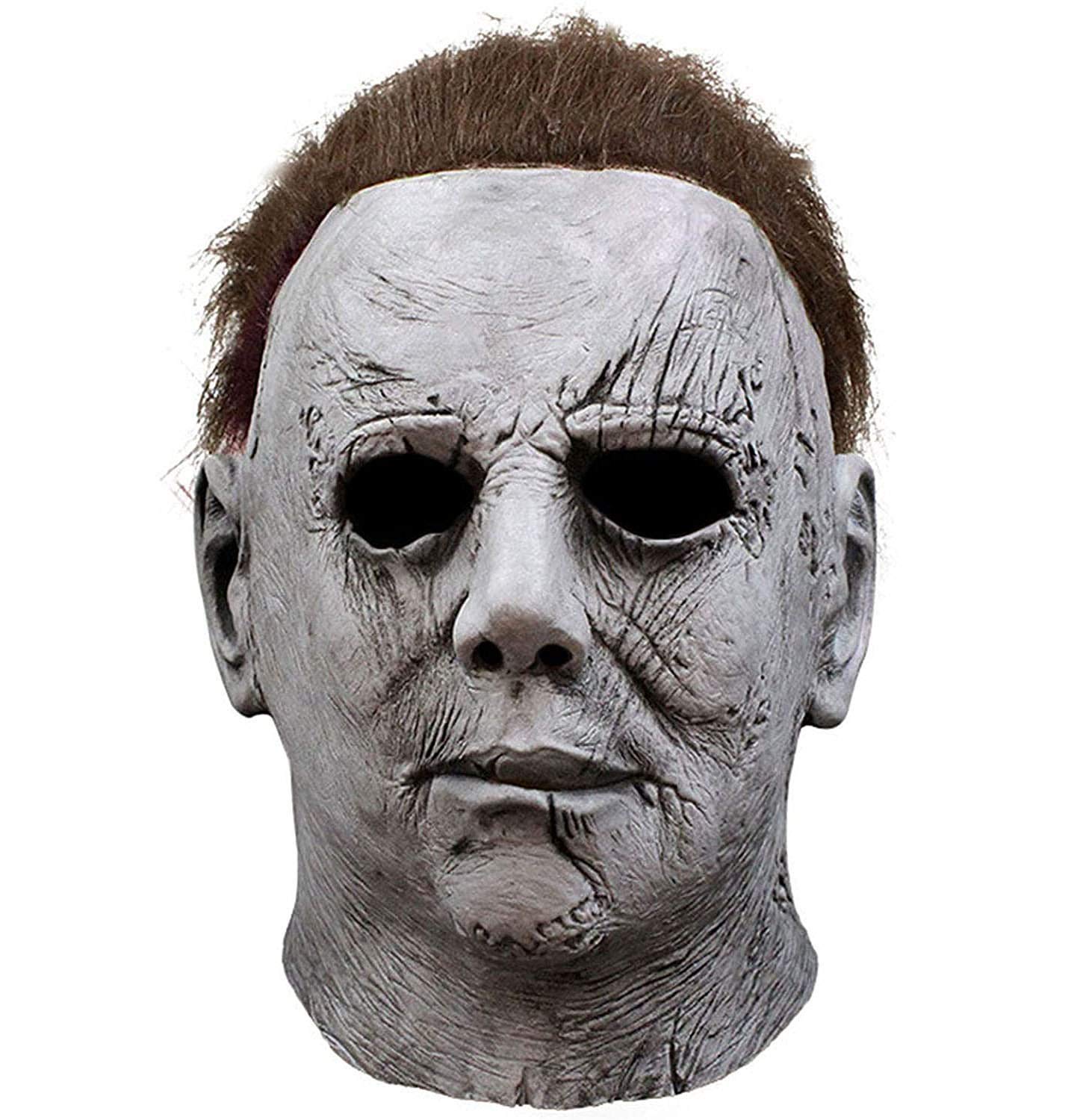 SHIFANQI Michael Myers Mask for Adult, Latex Michael Myers Cosplay Mask With Hair For Kills Scary Halloween Costume Theme Party Props Horror Full Head Mask Movies 1978, 2022 (Myers)