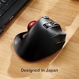 ELECOM EX-G Trackball Mouse 2.4GHz Wireless Ergonomic 6 Buttons DPI 750/1500 view 2