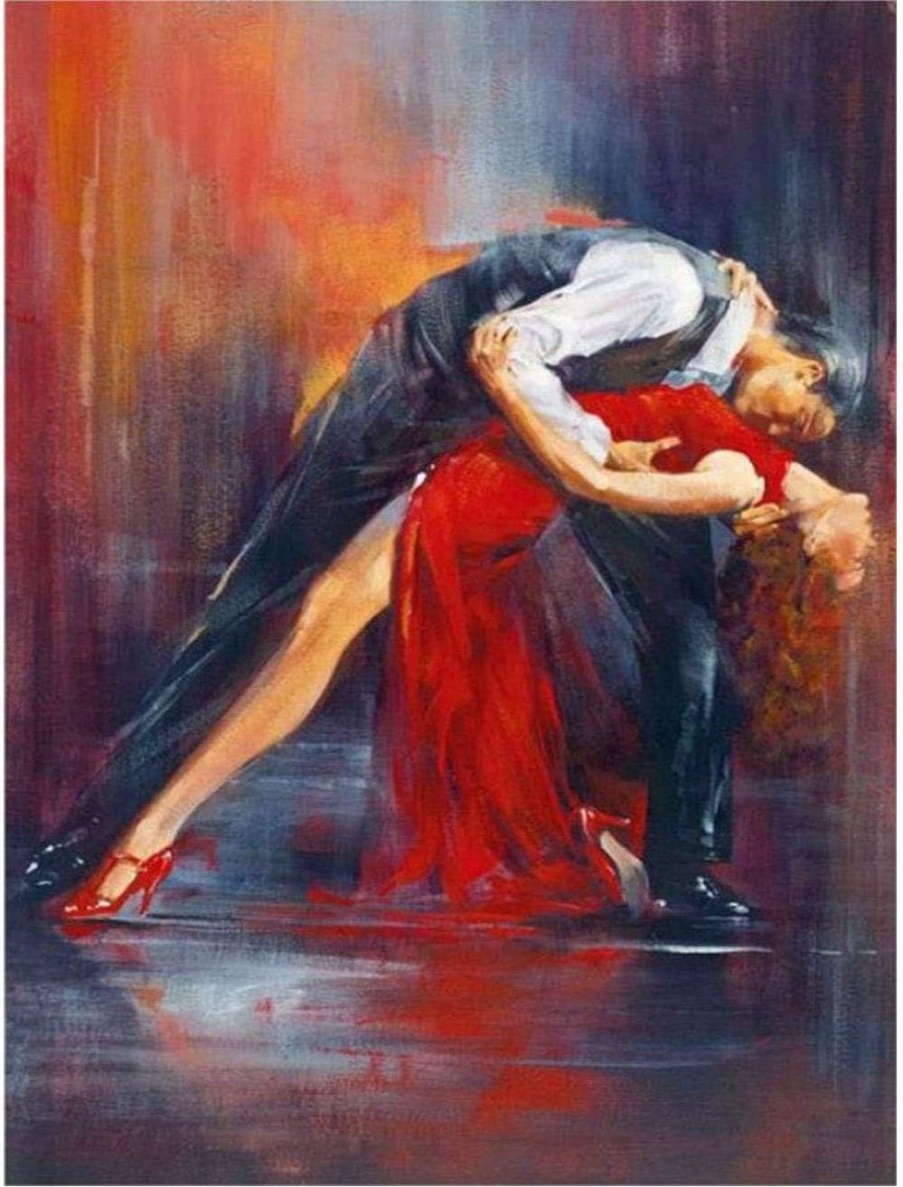 HAO DIY 5D Diamond Painting Dancer Beauty by Number Kits for Adults Paint with Diamonds Arts Supply Canvas Craft Living Room Bedroom Wall Decor 30x40cm