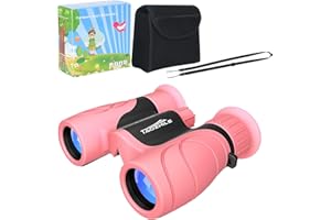 Binoculars for Kids High-Resolution 8x21,Shockproof Compact Kids Binoculars with Neck Strap for Bird Watching, Hiking,Camping