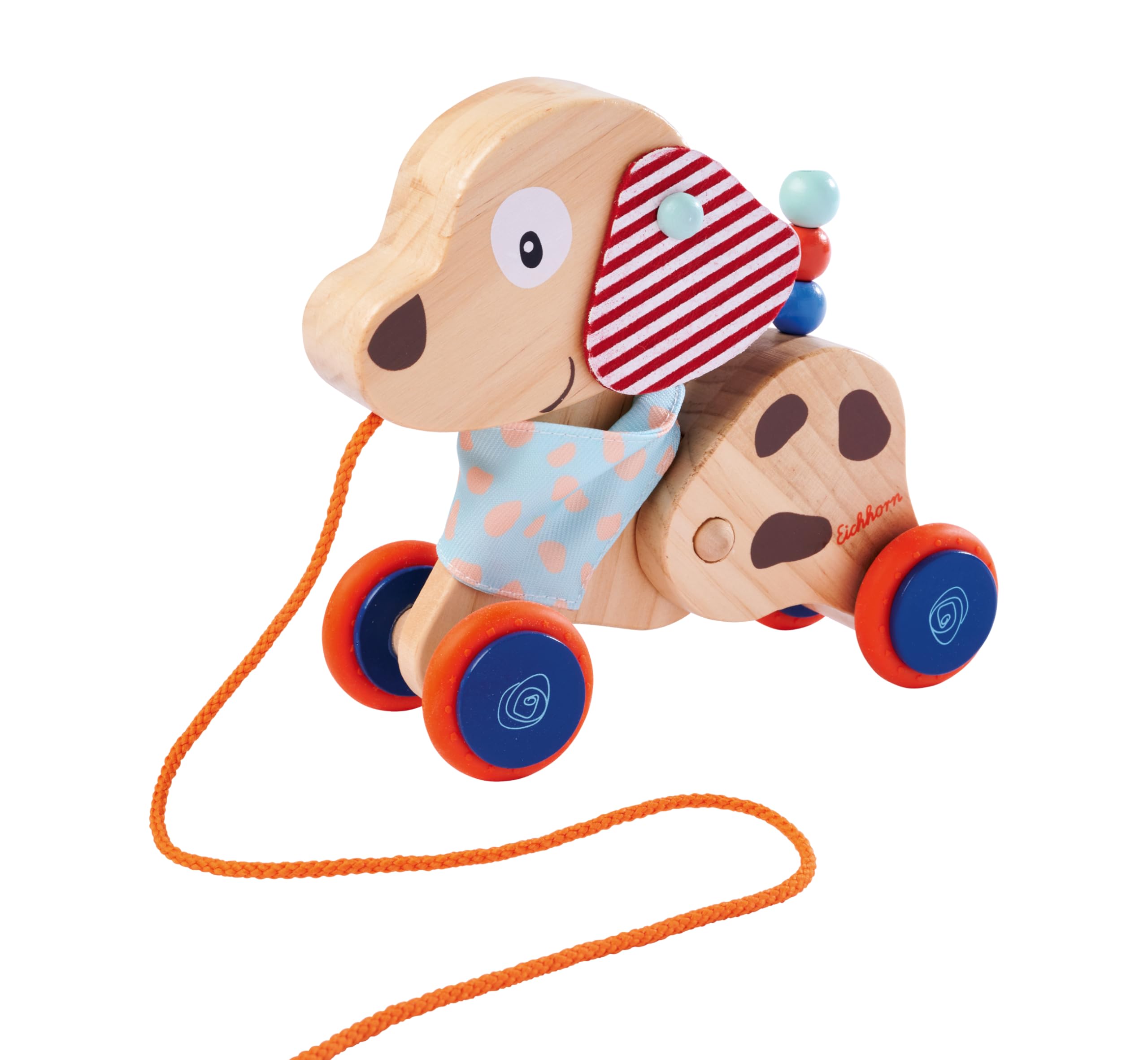 Eichhorn 100005586 EH Pull-Out Toy, Dog, Colourful