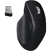 Keychron M6 8000 Hz Silent Wireless Bluetooth 5.3/2.4 GHz/Wired Connection Gaming Mouse, Lightweight Body Programmable PixArt