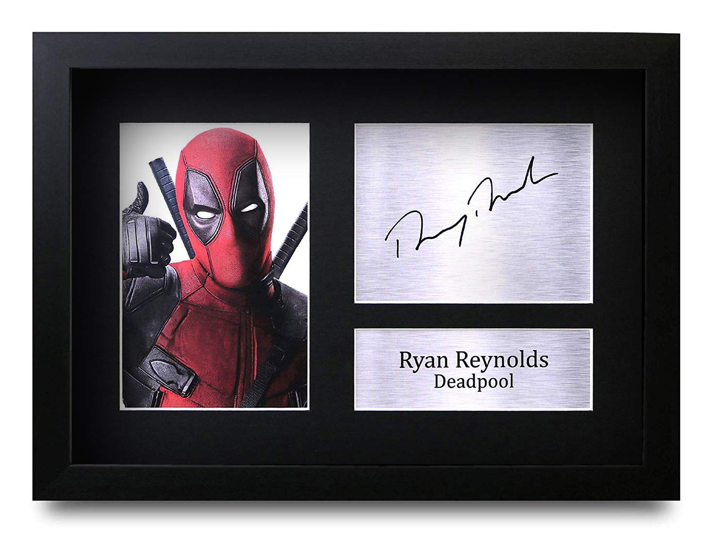 HWC Trading FR Ryan Reynolds Gift A4 Printed Autograph FRAMED Deadpool Gifts Print Photo Picture Display — image 1