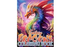 Fantasy Dragons Coloring Book: 48 Dragon Illustrations For Adults And Teens