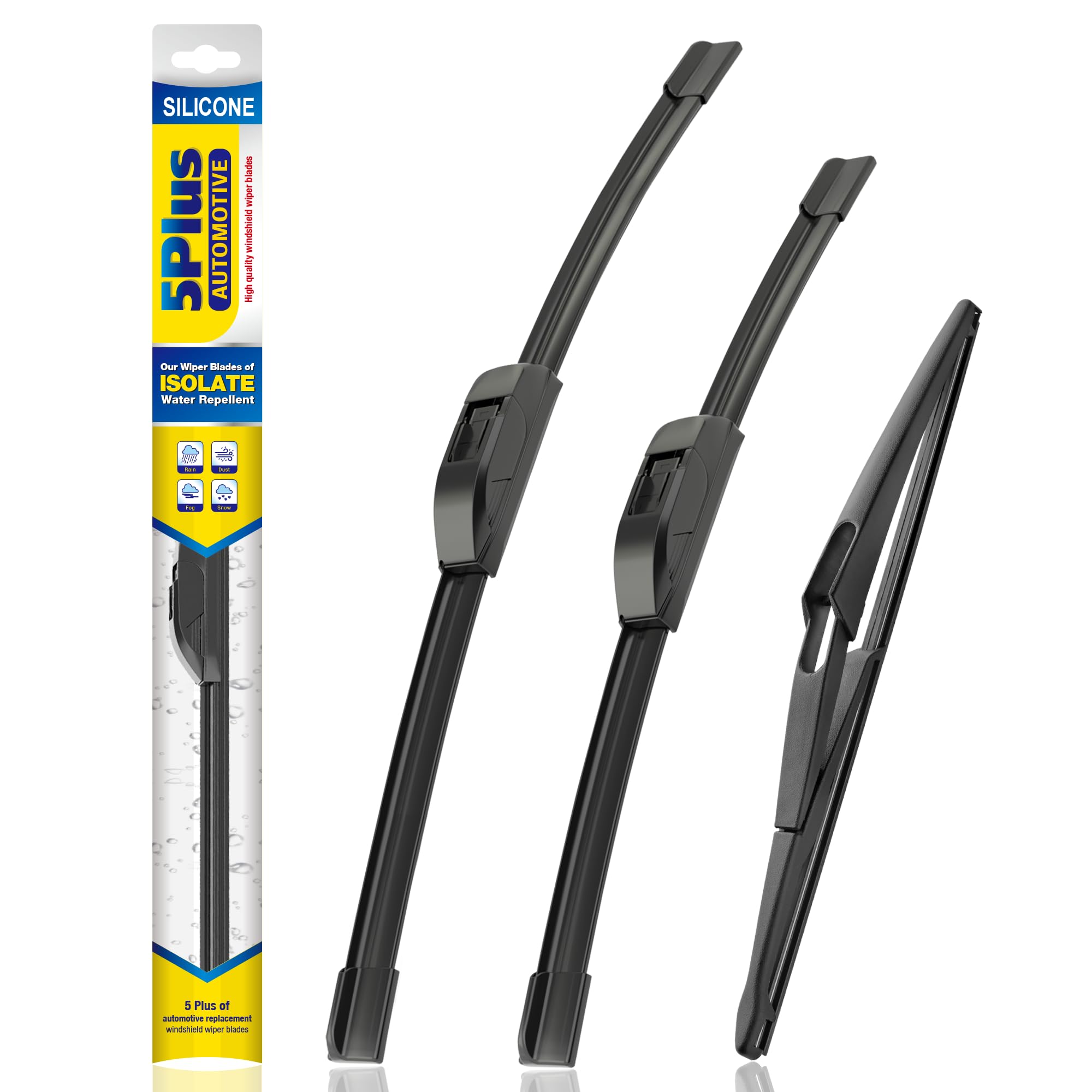 5 PLUS® Silicone Windshield Wipers Replacement for