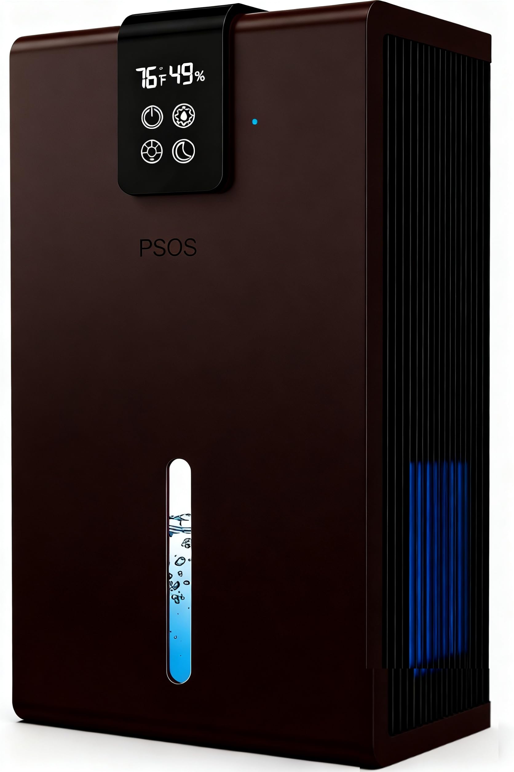 Photo 1 of ***OLDER MODEL*** Dehumidifier, Dehumidifiers for Home, 98 OZ Water Tank, (1000 sq.ft) Quiet Dehumidifier for Basement Bedroom Bathroom with Humidity Display, Auto Shut Off, Relaxing 7 Color Ambient Light(Dark Brown)