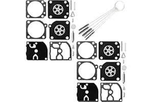 QAZAKY Pack of 2 Carburetor Rebuild Kit Compatible with Zama RB-69 C1Q-S32 C1Q-S46 C1Q-S46A C1Q-S61 C1Q-S61 C1Q-S61A C1Q-S61B C1Q-S61C C1Q-S61D C1Q-S61E C1Q-S96 C1Q-S96A C1Q-S96B C1Q-S103 C1Q-S104