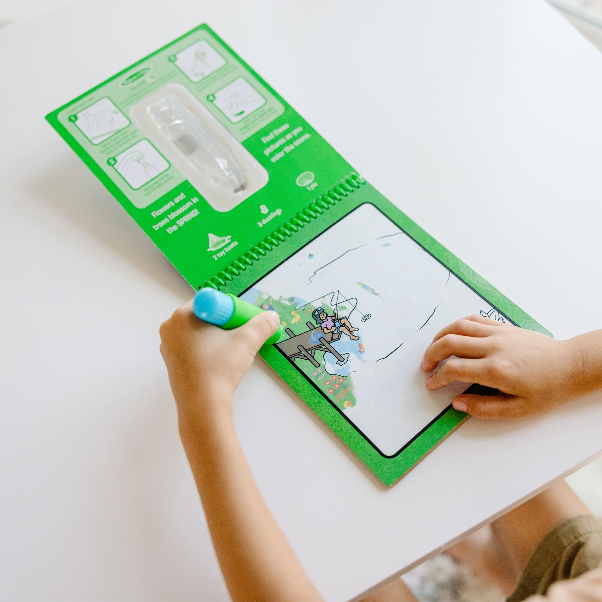 Melissa & Doug Let’s Explore Water Wow! Seasons Water-Reveal Pad – Reusable On The Go Travel Activity - FSC Certified