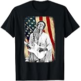 Jimi Hendrix Star Spangled Banner American Flag Vintage Band T-Shirt