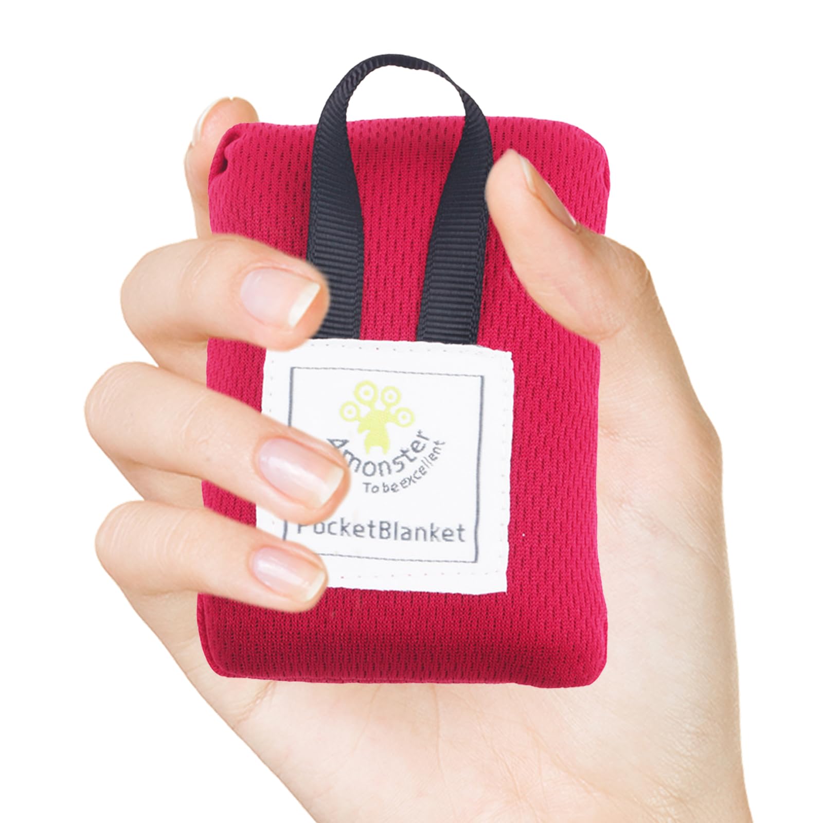 HTTDSLF Mini Pocket Picnic Blanket Sandproof Beach Mat, Lightweight Waterproof Sand Free Foldable Thin Ground Sheet for Outdoors Camping Hiking Travel, 70 x 110cm Red (1-2 People)