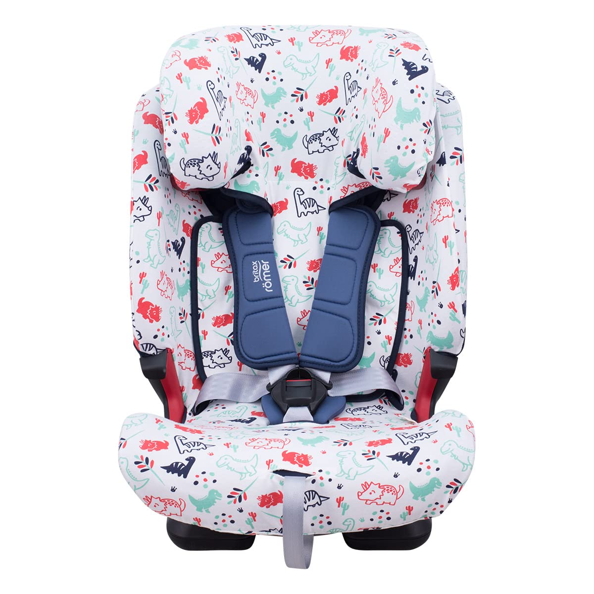 JYOKO Kids Cover Compatible with Romer Advansafix IV M (Dino Party)