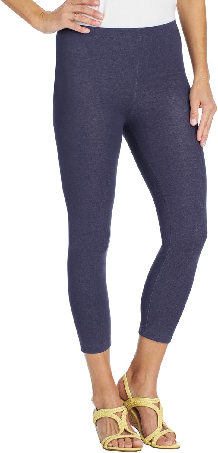 AmeriMark Women's Cropped Leggings at Amazon Women’s Clothing store