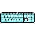 Dust-Proof Silicone Keyboard Skin Cover Compatible for Logitech Craft Advanced Wireless Keyboard & Logitech MX Keys Advanced Wireless Illuminated Keyboard (Mint)