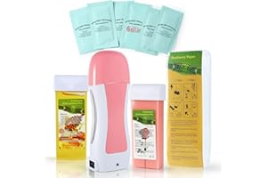 LIDDY DANCE Rose & Honey Roll On Waxing Kit for Larger Body Areas - Hair Removal for Sensitive Skin at Home for Women & Men