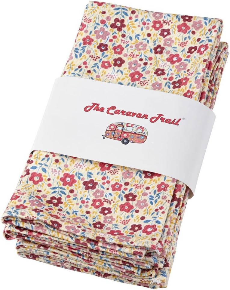 Queens Caravan Trail Vanilla Napkins, Set of 4