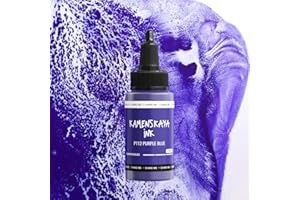 KAMENSKAYA Delaminating Alcohol Inks - Self-Splitting Alcohol Ink P-112 'Purple Blue' - 1 fl oz (30 ml)