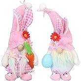 Gavoyeat Easter Decorations Bunny Spring Decor Decoration Gifts Easter Gnomes Plush Ornaments Accessories for Home Table Office