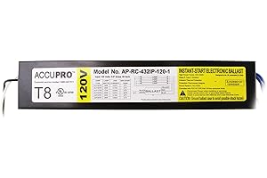 Accupro AP-RC-432IP-120-1 Electronic Fluorescent Ballast, 4 Lamp, T8, 32W 120V